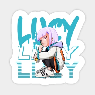 Cyberpunk Lucy Magnet