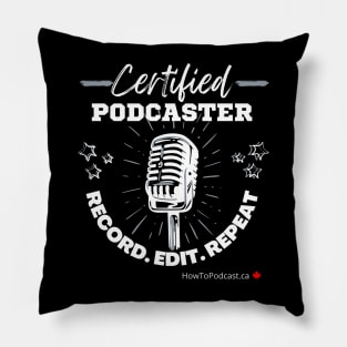 Certified Podcaster Pillow