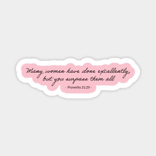 Proverbs 31 bible verse quote Magnet