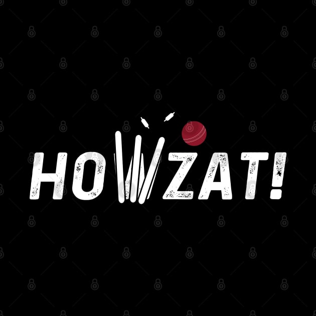 Cricket Lover Howzat Ball And Wicket Cricket Fan by atomguy