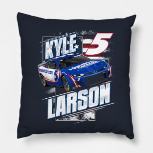 Kyle Larson Navy Patriotic Pillow