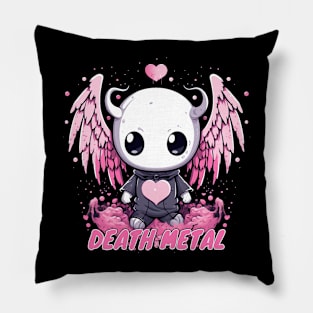 Cute death metal logo Pillow