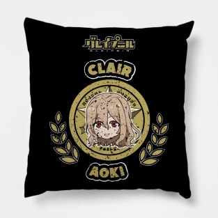 GLEIPNIR: CLAIR AOKI CHIBI (BLACK) GRUNGE STYLE Pillow