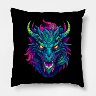 Powerful and Mythical:  Fierce Dragon Pillow