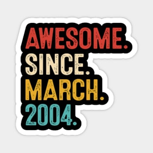 Vintage Birthday March 2004 Magnet