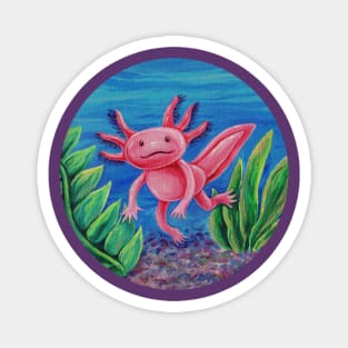 Axolotl Just Vibin' Magnet