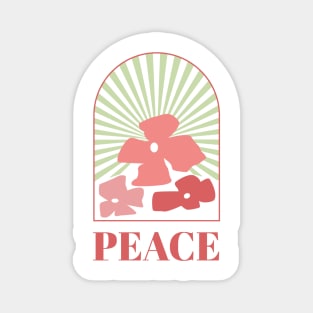 Aesthetic Retro Peace Magnet