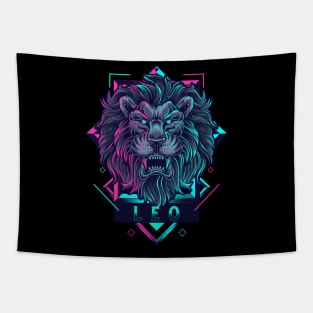 Zodiac LEO NEON Series Tapestry