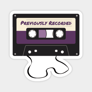 Previously Recorded Podcast Logo Magnet