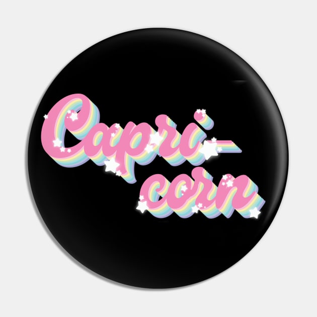 Groovy Capricorn Pin by Haygoodies