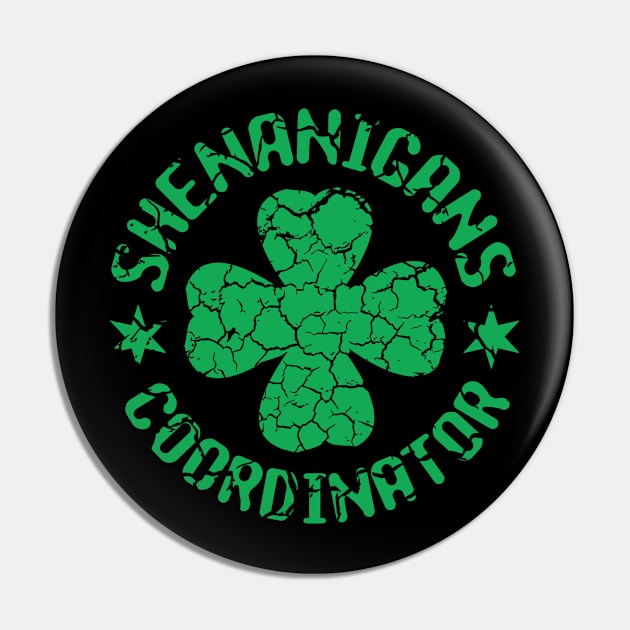 Shenanigans Coordinator Teacher St Patrick's Day Women Men Shamrock Pin by issambak