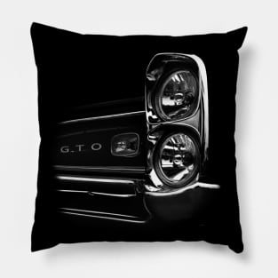 1966 Pontiac GTO - black 2 Pillow