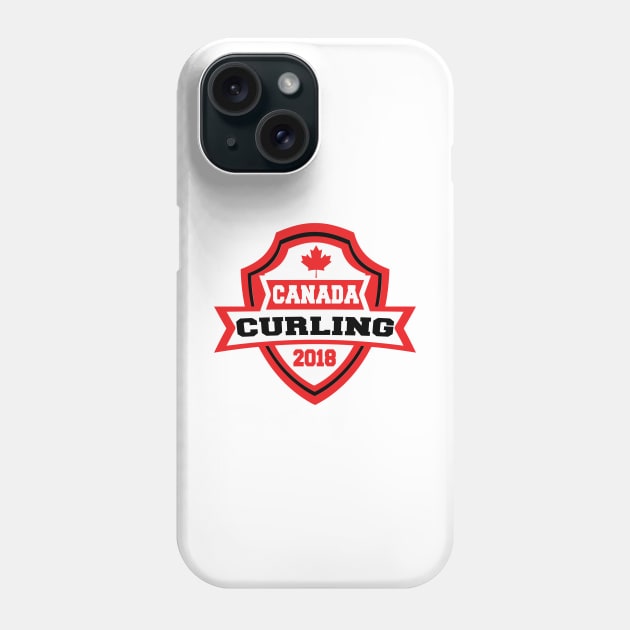 Team Canada Curling 2018! Phone Case by pralonhitam