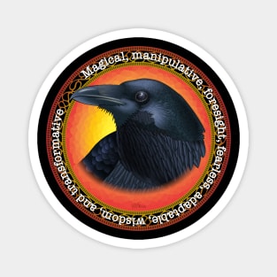 Crow Portrait Magnet