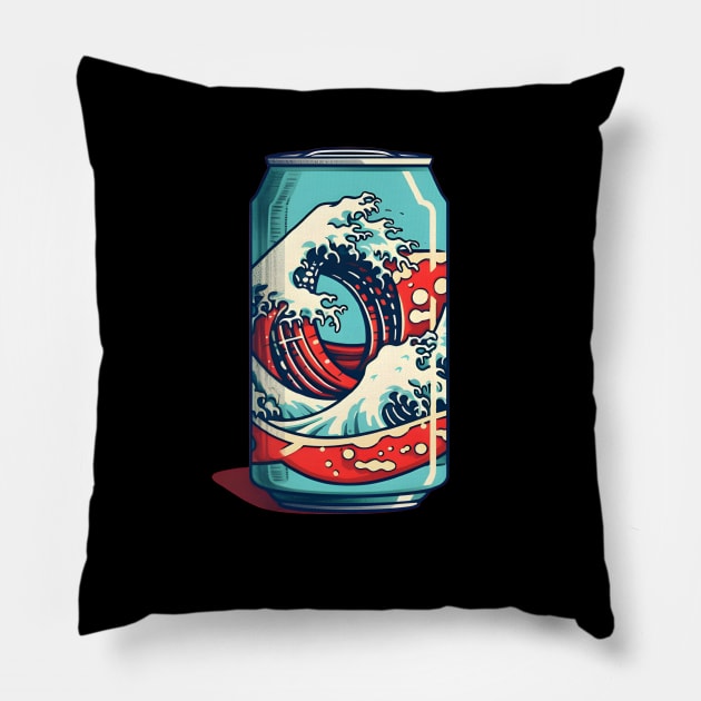 Japanese Aesthetic Energy Drink Pillow by ygxyz