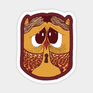 Cute Cartoon Owl Magnet