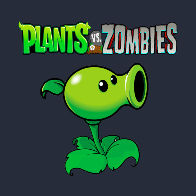 Peashooter design Plants vs Zombies Videogames TShirt TeePublic