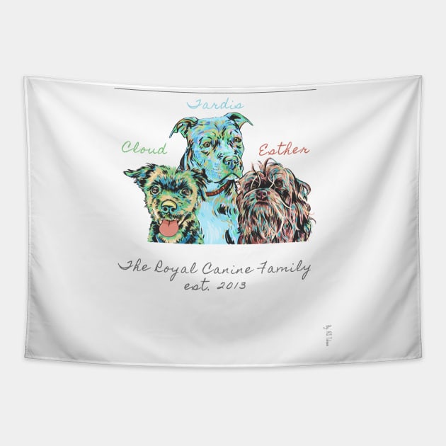 The Royal Canine Family (Est. 2013) feat. Cloud Tolson Tapestry by RJ Tolson's Merch Store