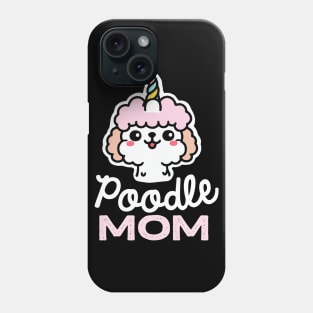 Poodle Mom Unicorn Dog Owner Retro Dog Mother Phone Case