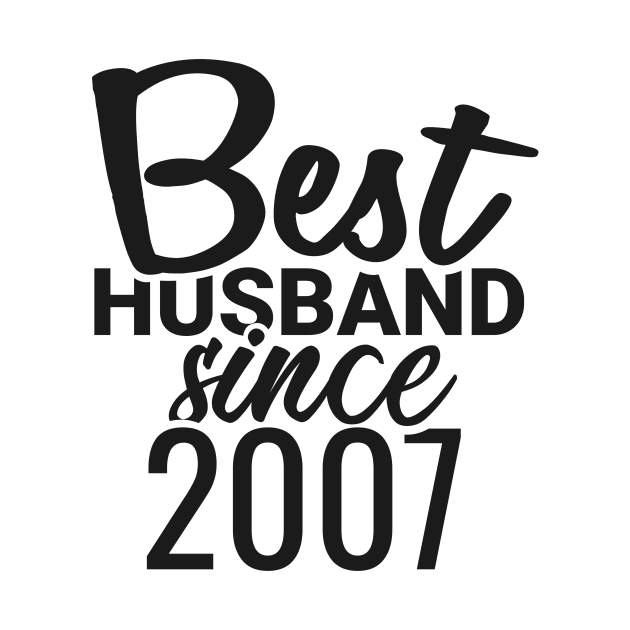 'Best Husband Since 2007' Sweet Wedding Anniversary Gift by ourwackyhome