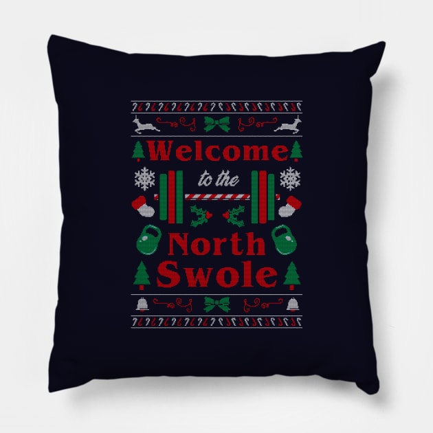 North Swole / Ugly Sweater Pillow by Woah_Jonny