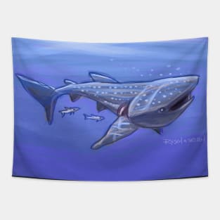 Whale Shark Sketch Tapestry