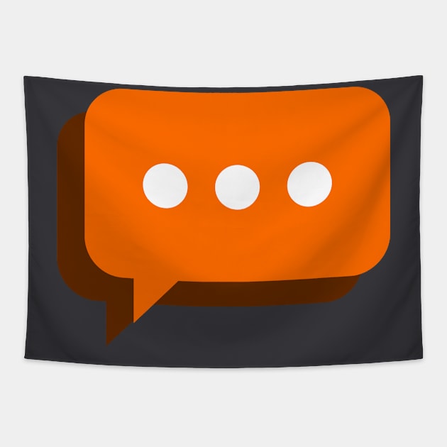 Speech bubble vector icon for apps and websites. Tapestry by AraDesign