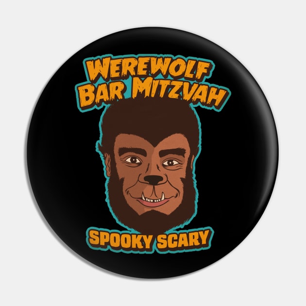 Werewolf Bar Mitzvah Pin by kickpunch