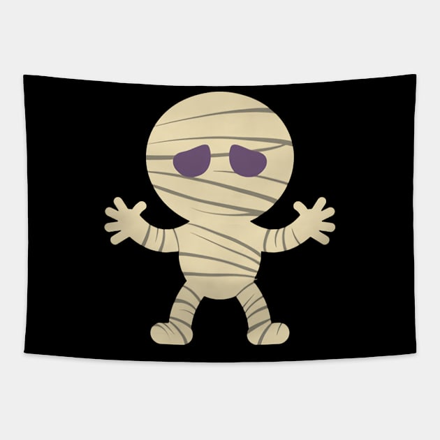 The Funny Mummy Illustration Tapestry by asokabudaya