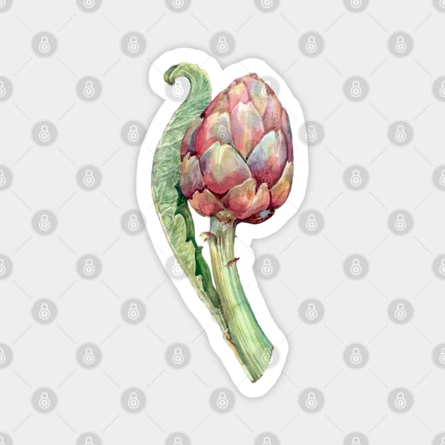 Artichoke flower Magnet by SlieptsovaArt