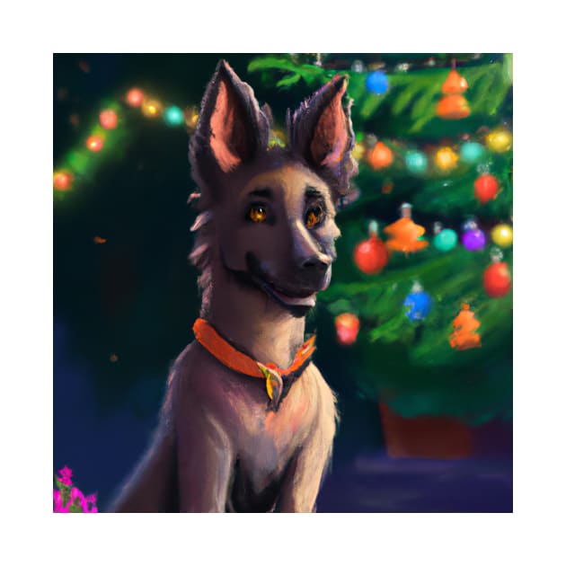 Cute Belgian Shepherd Drawing by Play Zoo