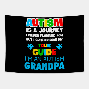 Autism is a journey i never planned Autism Awareness Gift for Birthday, Mother's Day, Thanksgiving, Christmas Tapestry