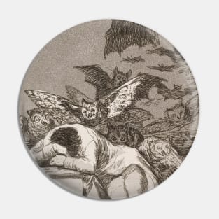 The Sleep of Reason Produces Monsters by Francisco Goya Pin