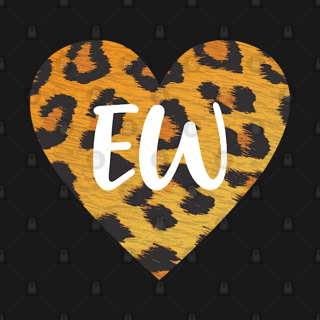 Ew Heart, Leopard Print, Funny Sarcastic by artfulnotebook