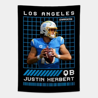 JUSTIN HERBERT - QB - LOS ANGELES CHARGERS Tapestry