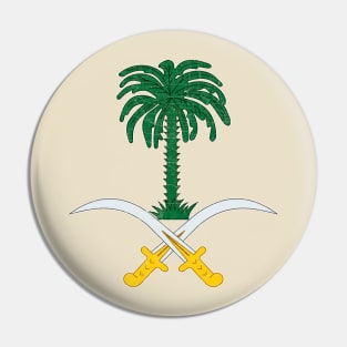 Saudi Arabia Faded Style Flag Design Pin