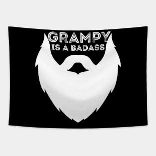 Grampy Is a Badass Funny Grandpa Gift Tapestry