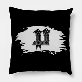 Gothic letter P – Alphabet typography Pillow