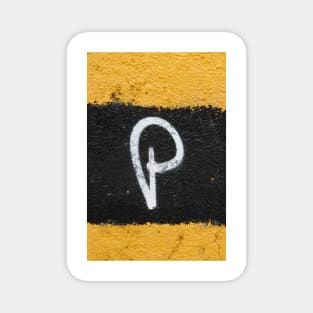 CAPITAL Uppercase Letter P Magnet