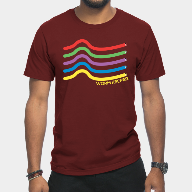 Discover Rainbow Worm Keeper Farming Funny - Worm Farmer - T-Shirt