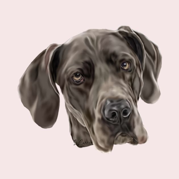 Blue Great Dane by painteddreamsdesigns