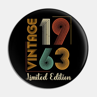 Vintage 1963 Limited Edition 60th Birthday Pin