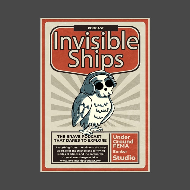 Retro Invisible Ships Poster by Invisible Ships