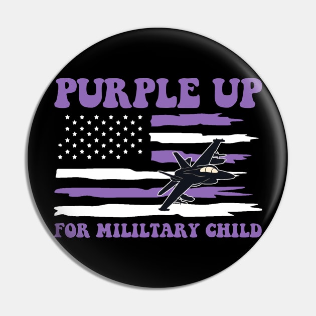 Groovy Purple Up For Military Kids Military Child Month Pin by Zimmermanr Liame