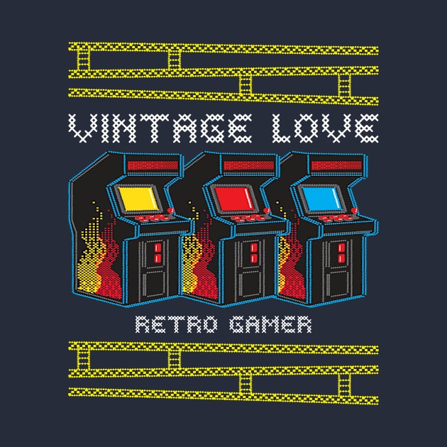 Vintage Love / Retro Gamer / Retro games / Vintage Design by Redboy