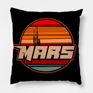 Mars mission badge space exploration conquest Pillow