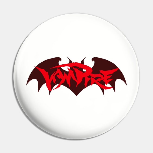 Vampire Bat Logo Pin by media319