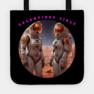 Galentine girls on the moon Tote
