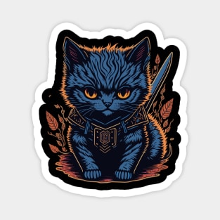 Kitten Samurai IV Magnet