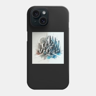 Futuristic Metropolis: Urban Architecture Reimagined Phone Case